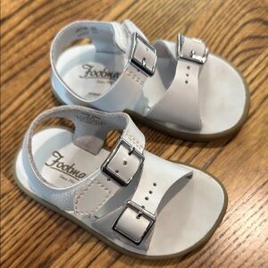 Footmates White Kids Sandals